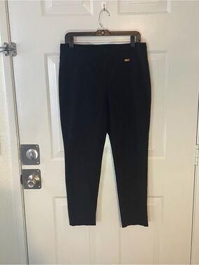INC International Concepts Black Pull-On Trousers with Interior Label